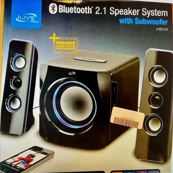 Ilive Portable Ilive Bluetooth Speaker System With Subwoofer Ilive